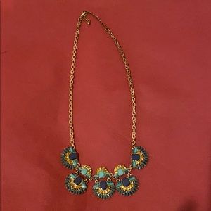 Green Stone Statement Necklace